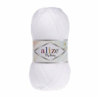 Alize My Baby 55 Biela